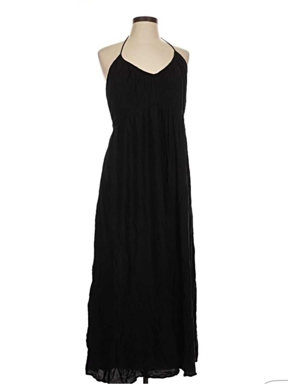 Old Navy Black Halter Maxi Dress
